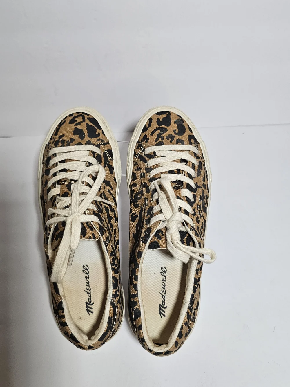 Madewell Women's Leopard Print Canvas Sneakers - Tan/Black